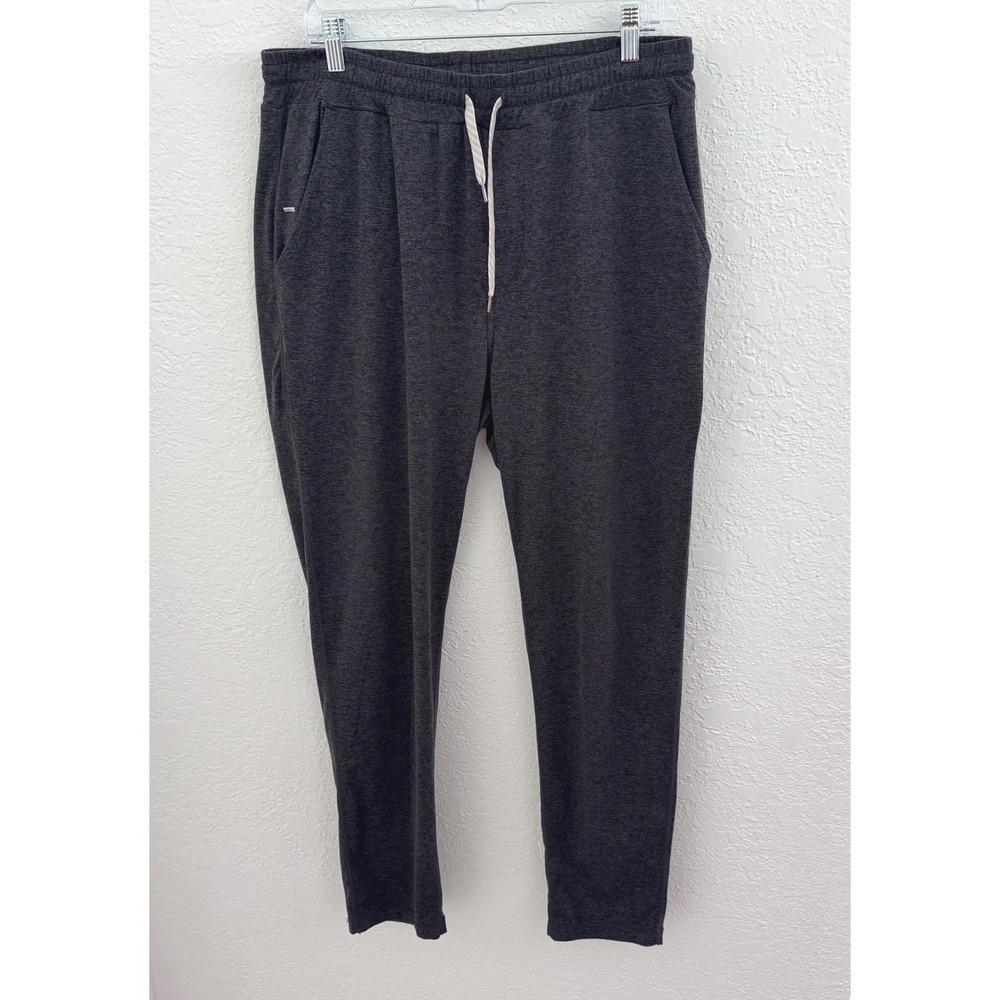 Vuori Ponto Performance Pant DreamKnit Joggers Large Charcoal Heather Athleisure - Picture 3 of 13